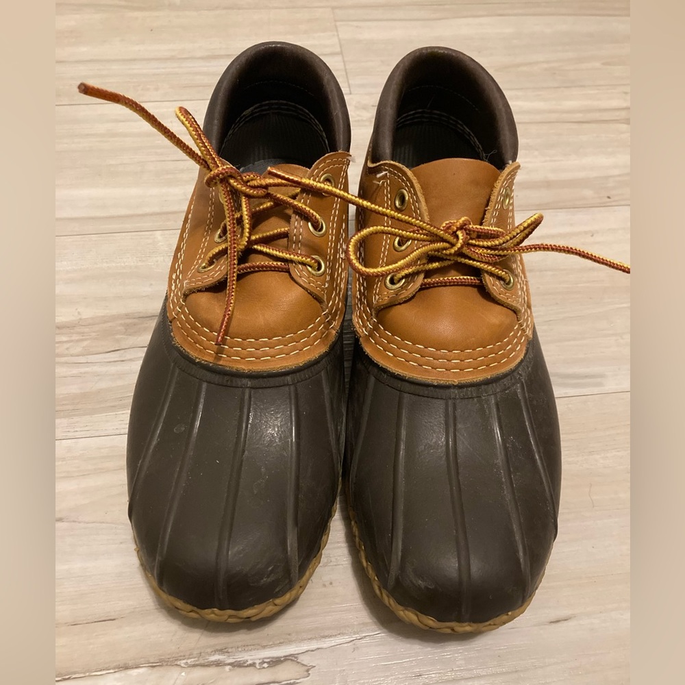 LL Bean Duck Rain Boot Shoes Low Cut Sz 9M